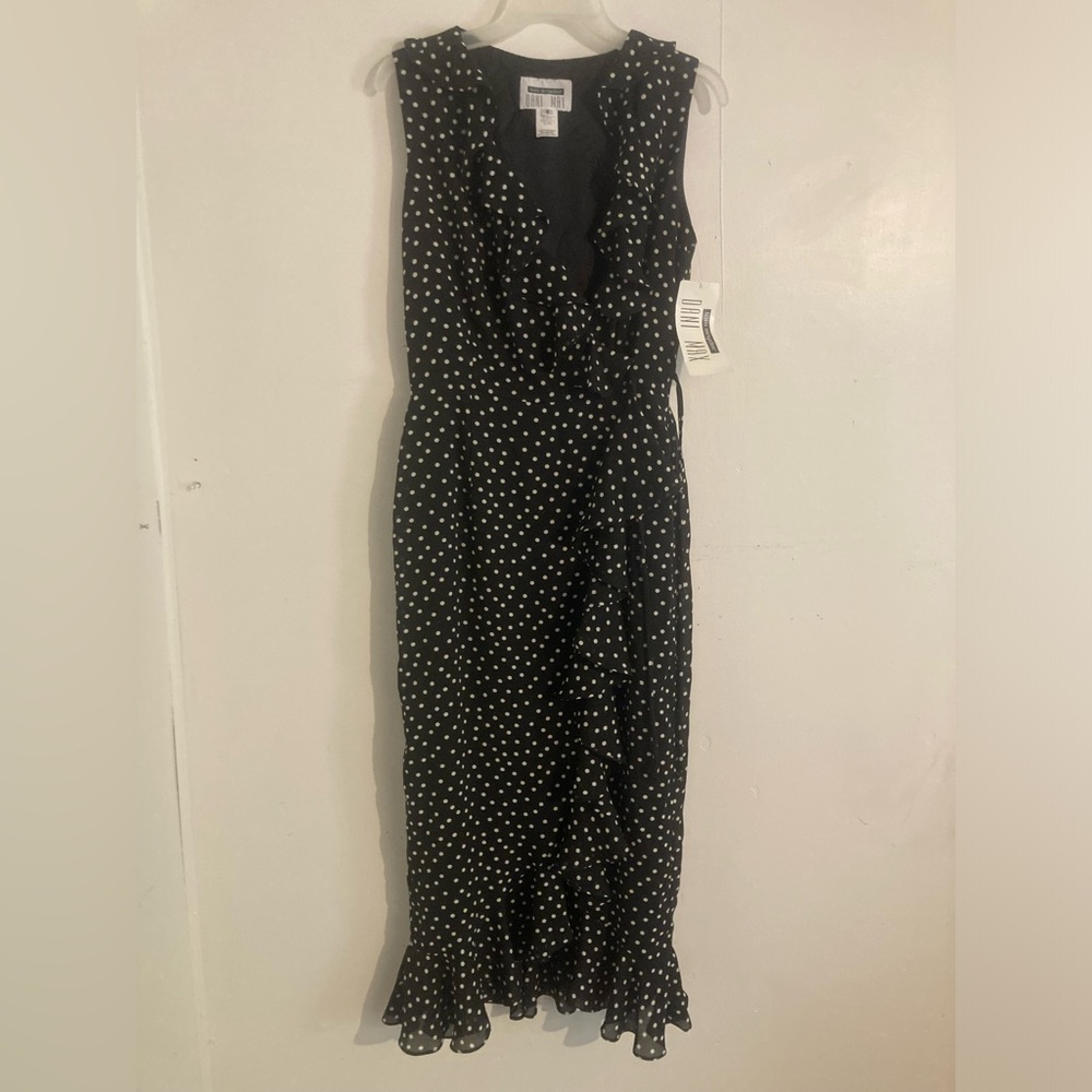 NWT Lois Snyder Dani Max ruffle wrap dress